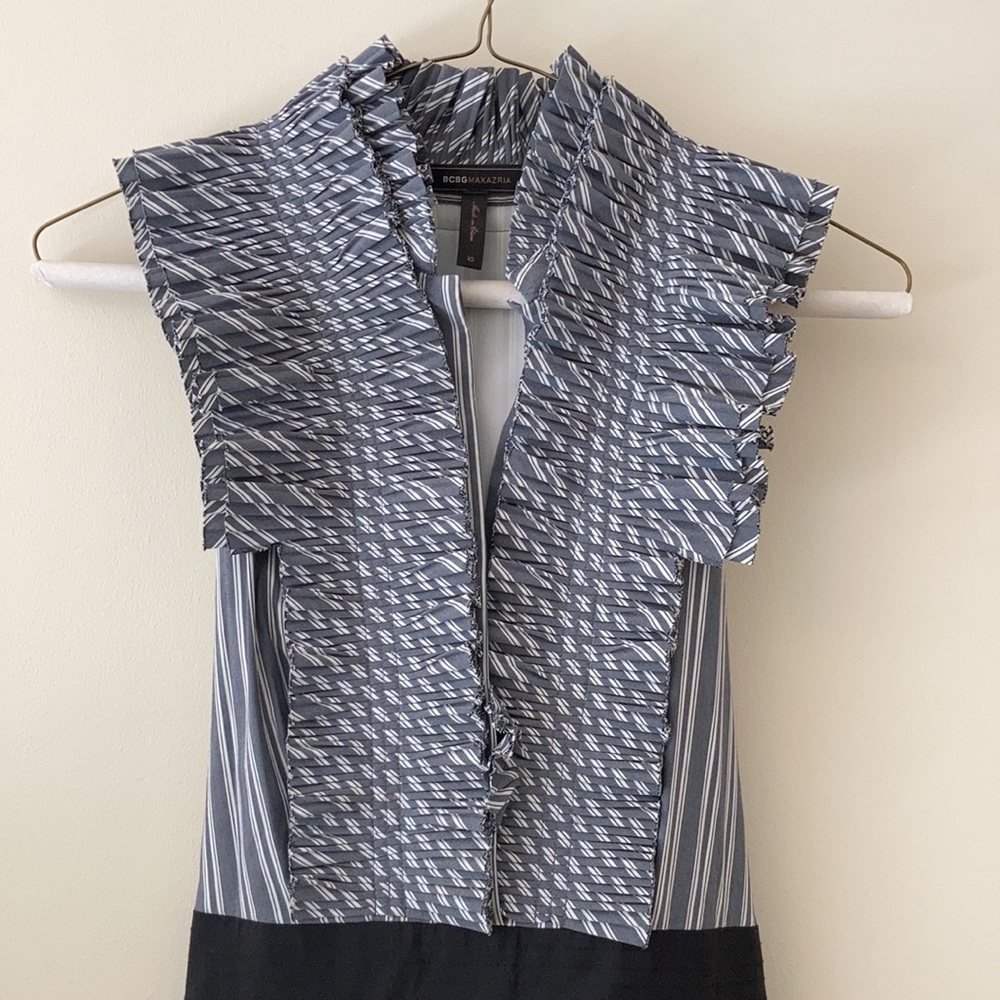 BCBG Ruffle Neck Dress - Picture 2 of 9